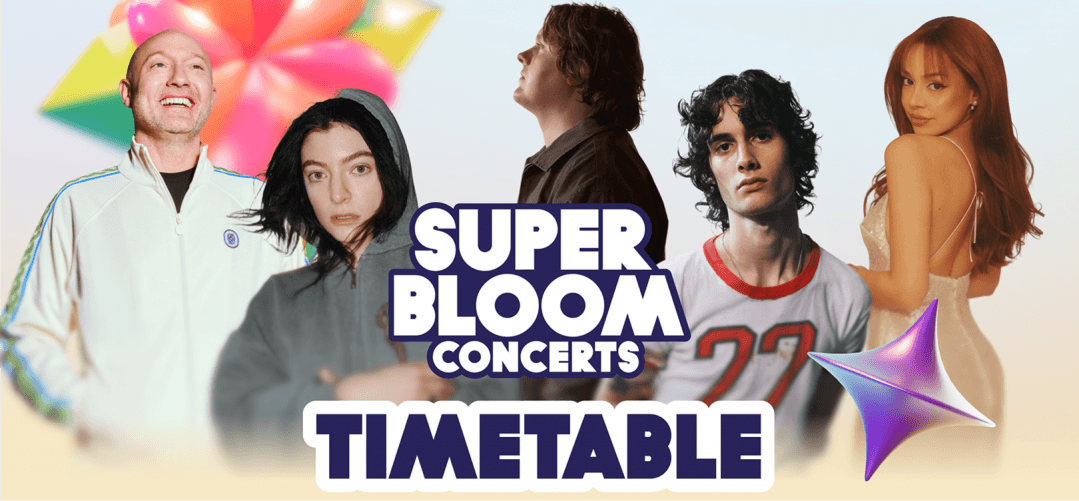 The timetable for our SUPERBLOOM Concerts is here!