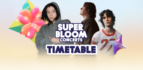 DER SUPERBLOOM CONCERTS TIMETABLE IST DA!